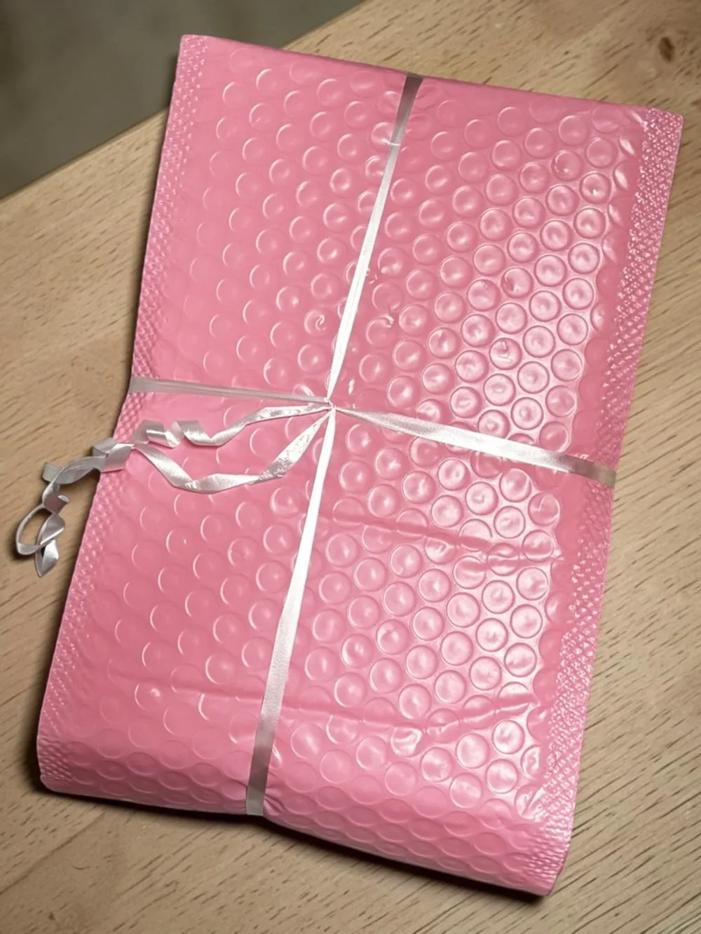 10Pink Bubble Padded Mailers&10Thank You Stickers- Protective Shipping Envelope